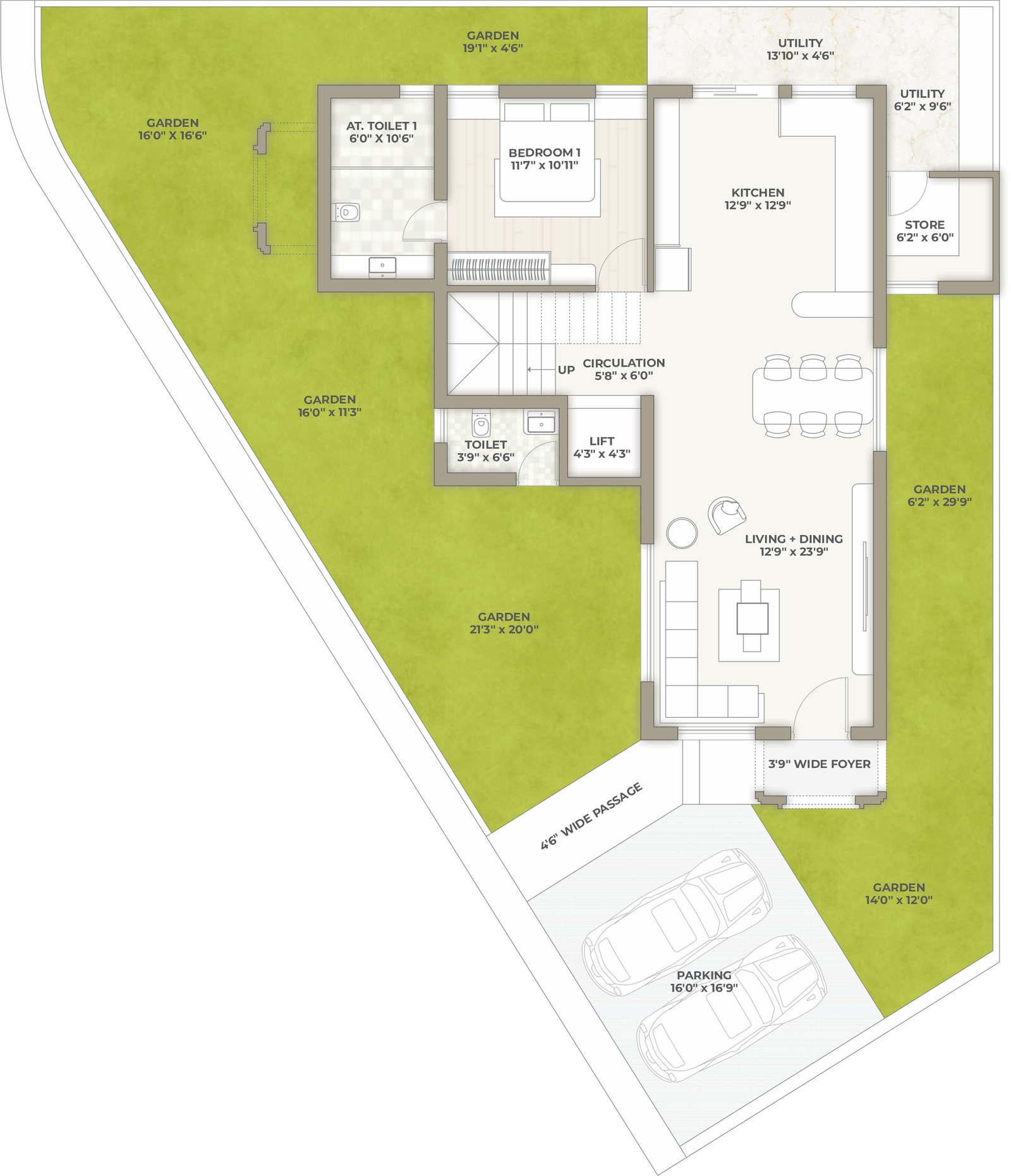 Type E - Ground Floor